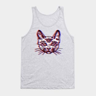 Funny Cat skeleton Dimension Tank Top